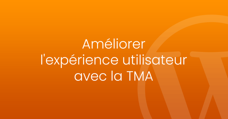 expérience tma wordpress