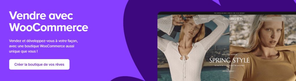Promotion WooCommerce pour créer votre boutique.