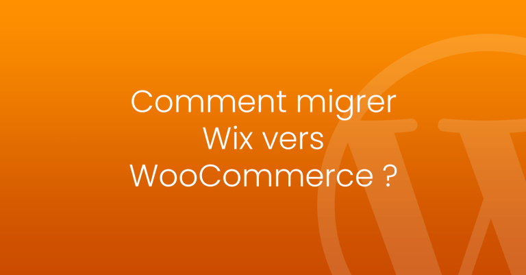 comment migrer wix vers woocommerce
