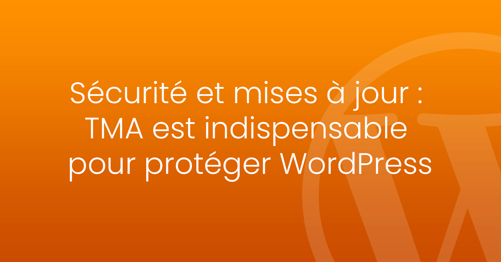 maintenance corrective wordpress