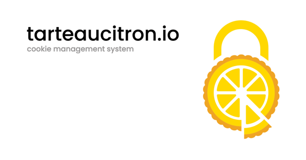 Logo tarteaucitron.io, gestion des cookies.